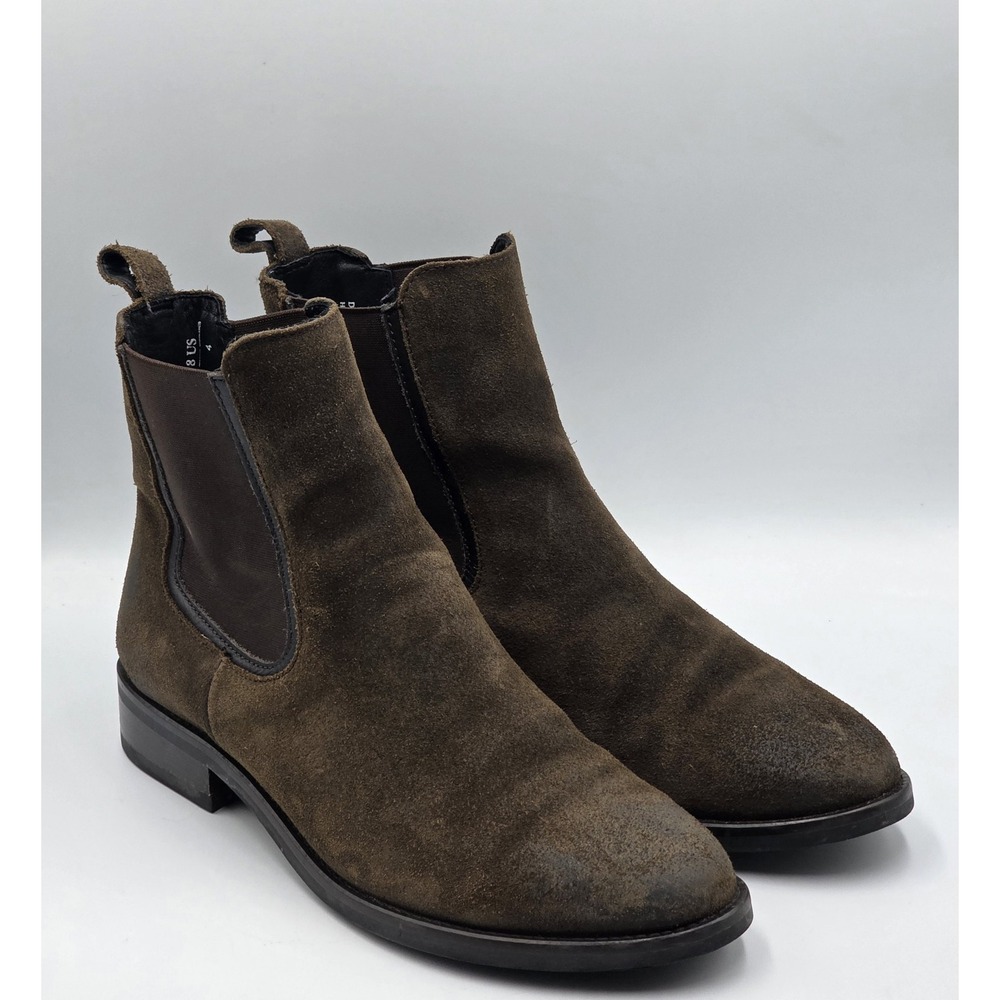 Thursday Boot Company Brown Suede Lace-Up Chelsea Boots